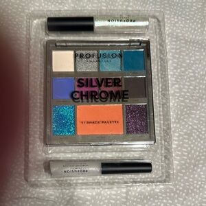 Vibrant Blue and Orange Eyeshadow Palette